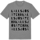 Mid Heather Gray t-shirt med Kallsjösätern ordlek t-shirt