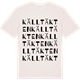 Vintage White t-shirt med Källtäkten ordlek t-shirt