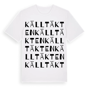 Källtäkten ordlek t-shirt – ekologisk bomull t-shirt från Pinshirt