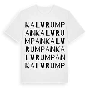 Kalvrumpan ordlek t-shirt – ekologisk bomull t-shirt från Pinshirt