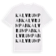 Kalvrumpan ordlek t-shirt