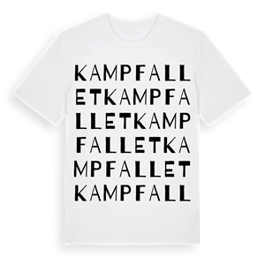 Kampfallet ordlek t-shirt – ekologisk bomull t-shirt från Pinshirt