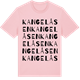 Pink Cotton t-shirt med Kangelåsen ordlek t-shirt