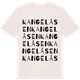 Vintage White t-shirt med Kangelåsen ordlek t-shirt
