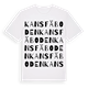 White t-shirt med Kansfäboden ordlek t-shirt