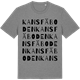 Mid Heather Gray t-shirt med Kansfäboden ordlek t-shirt