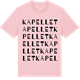 Pink Cotton t-shirt med Kapellet ordlek t-shirt