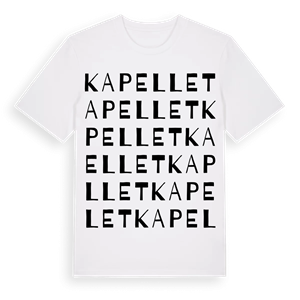Kapellet ordlek t-shirt – ekologisk bomull t-shirt från Pinshirt
