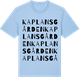 Blue Soul t-shirt med Kaplansgården ordlek t-shirt