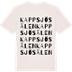 Vintage White t-shirt med Kappsjösälen ordlek t-shirt