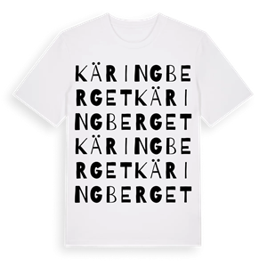 Käringberget ordlek t-shirt – ekologisk bomull t-shirt från Pinshirt