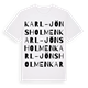 Karl-Jönsholmen ordlek t-shirt
