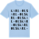 Blue Soul t-shirt med Karl-Ols ordlek t-shirt