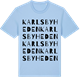 Blue Soul t-shirt med Karlsbyheden ordlek t-shirt