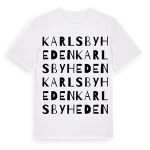 Karlsbyheden ordlek t-shirt – ekologisk bomull t-shirt från Pinshirt