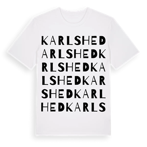 Karlshed ordlek t-shirt – ekologisk bomull t-shirt från Pinshirt