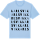 Blue Soul t-shirt med Karlsvik ordlek t-shirt