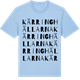 Blue Soul t-shirt med Kärringhällarna ordlek t-shirt