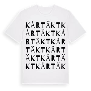Kårtäkt ordlek t-shirt – ekologisk bomull t-shirt från Pinshirt