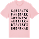 Pink Cotton t-shirt med Kårtäkts fäbodar ordlek t-shirt