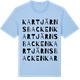 Blue Soul t-shirt med Kartjärnsbacken ordlek t-shirt