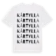 White t-shirt med Kårtylla ordlek t-shirt