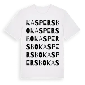 Kaspersbo ordlek t-shirt – ekologisk bomull t-shirt från Pinshirt
