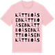 Pink Cotton t-shirt med Kättboåsen ordlek t-shirt
