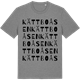 Mid Heather Gray t-shirt med Kättboåsen ordlek t-shirt