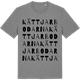 Mid Heather Gray t-shirt med Kättjarbodarna ordlek t-shirt