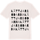 Vintage White t-shirt med Kättjarbodarna ordlek t-shirt