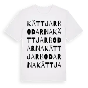 Kättjarbodarna ordlek t-shirt – ekologisk bomull t-shirt från Pinshirt
