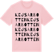 Pink Cotton t-shirt med Kejsarbotten ordlek t-shirt