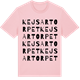 Pink Cotton t-shirt med Kejsartorpet ordlek t-shirt