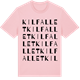 Pink Cotton t-shirt med Kilfallet ordlek t-shirt
