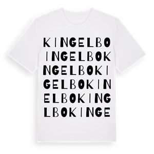 Kingelbo ordlek t-shirt – ekologisk bomull t-shirt från Pinshirt