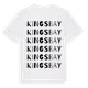 White t-shirt med Kings Bay ordlek t-shirt
