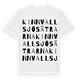 Kinnvallsjösätrarna ordlek t-shirt