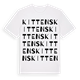 White t-shirt med Kittens ordlek t-shirt