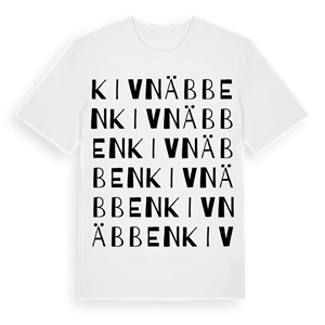Kivnäbben ordlek t-shirt – ekologisk bomull t-shirt från Pinshirt