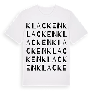 Klacken ordlek t-shirt – ekologisk bomull t-shirt från Pinshirt