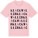 Pink Cotton t-shirt med Klackvallen ordlek t-shirt