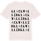 Vintage White t-shirt med Klackvallen ordlek t-shirt