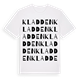 White t-shirt med Kladden ordlek t-shirt