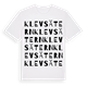 Klevsätern ordlek t-shirt
