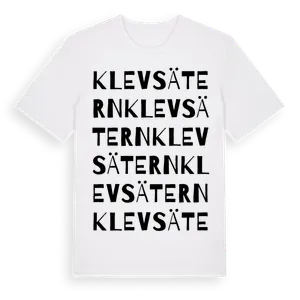 Klevsätern ordlek t-shirt – ekologisk bomull t-shirt från Pinshirt