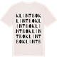 Vintage White t-shirt med Klintbo ordlek t-shirt
