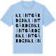 Blue Soul t-shirt med Klintgården ordlek t-shirt