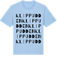 Blue Soul t-shirt med Klippudden ordlek t-shirt