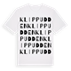 Klippudden ordlek t-shirt